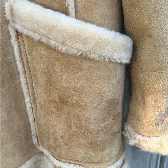 Vintage Sawyer of Napa Men's Tan Shearling Jacket Size 38 - Picture 6 of 16